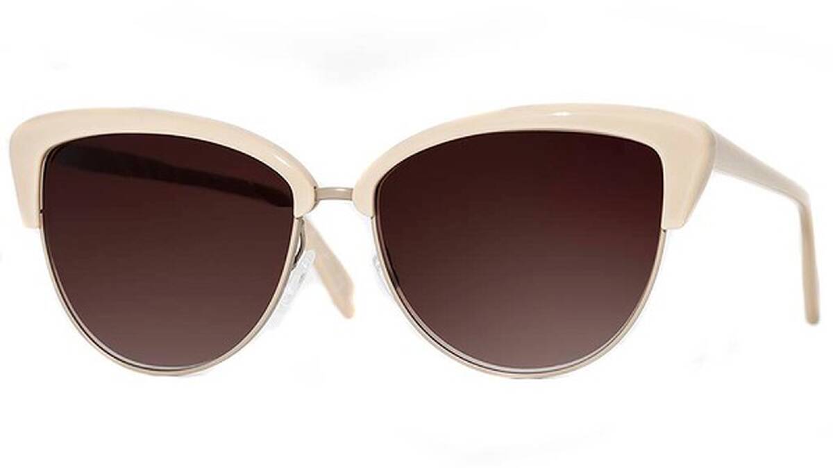 Oliver Peoples 'Alisha' sunglasses are an incredibly flattering retro shape. RRP $495. Stockists: 1800 034 217.