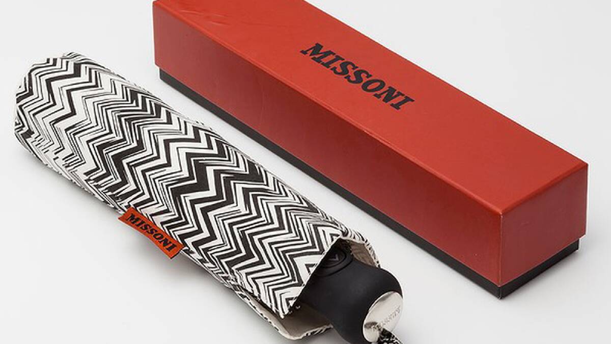 Stylish mums will love this Missoni umbrella. RRP $129.90, available at David Jones. (Featured Advertiser Gift)