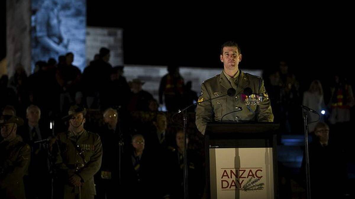Dawn Service at the Australian War Memorial. 