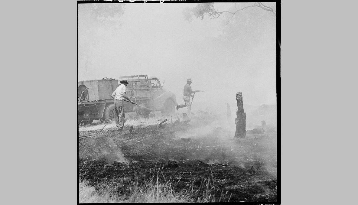 Bushfires in the Australian Capital Territory, 1965. Photo: National Archives of Australia