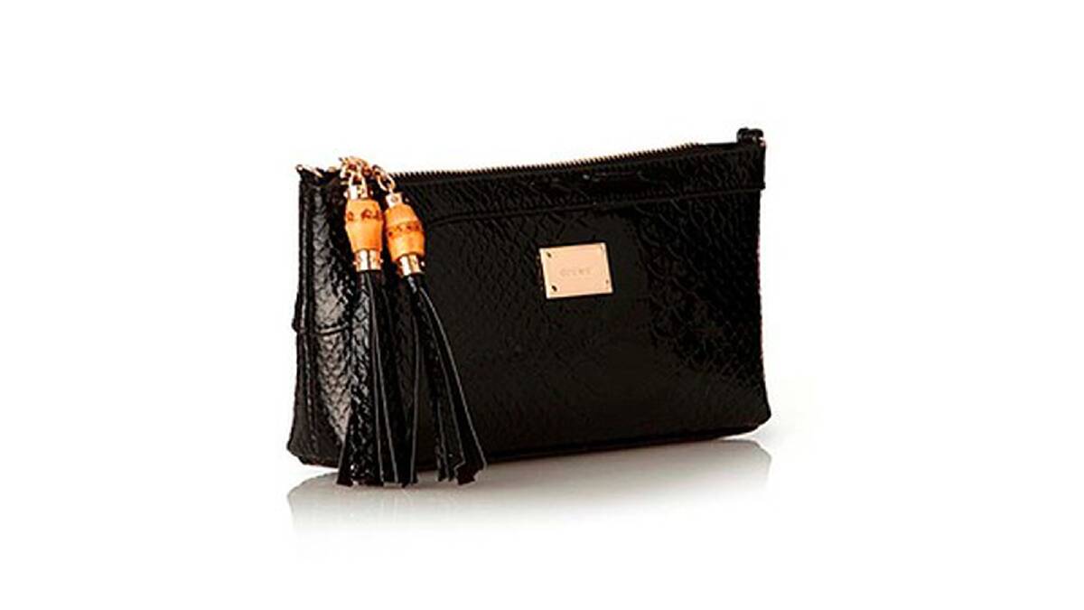 The 'Isabelle' clutch from Diana Ferrari is wonderfully versatile, and is just the right size for a night out at a restaurant. RRP $49.95. www.dianaferrari.com.au or 1800 101 285 for stockists.