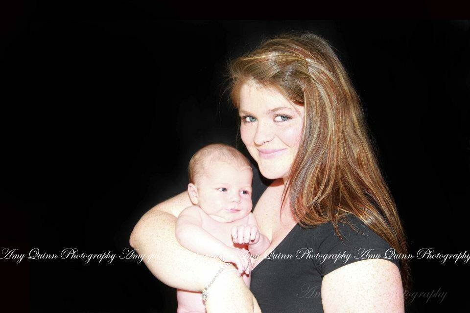 TRAGEDY: Jessica Ross with baby son, Cooper. 090613jessica