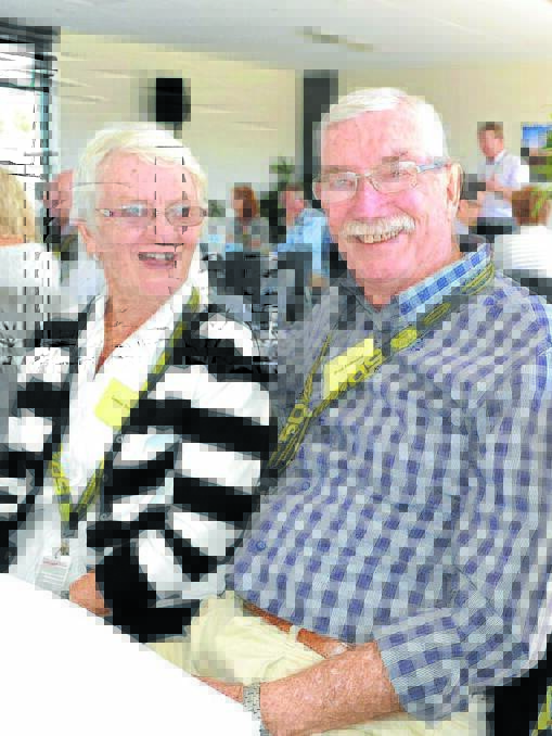 FAREWELL: Ivan and Leonie Stibbard on a visit to Mount Panorama in October 2012. Photo: BRIAN WOOD. 100712bwcouncil4