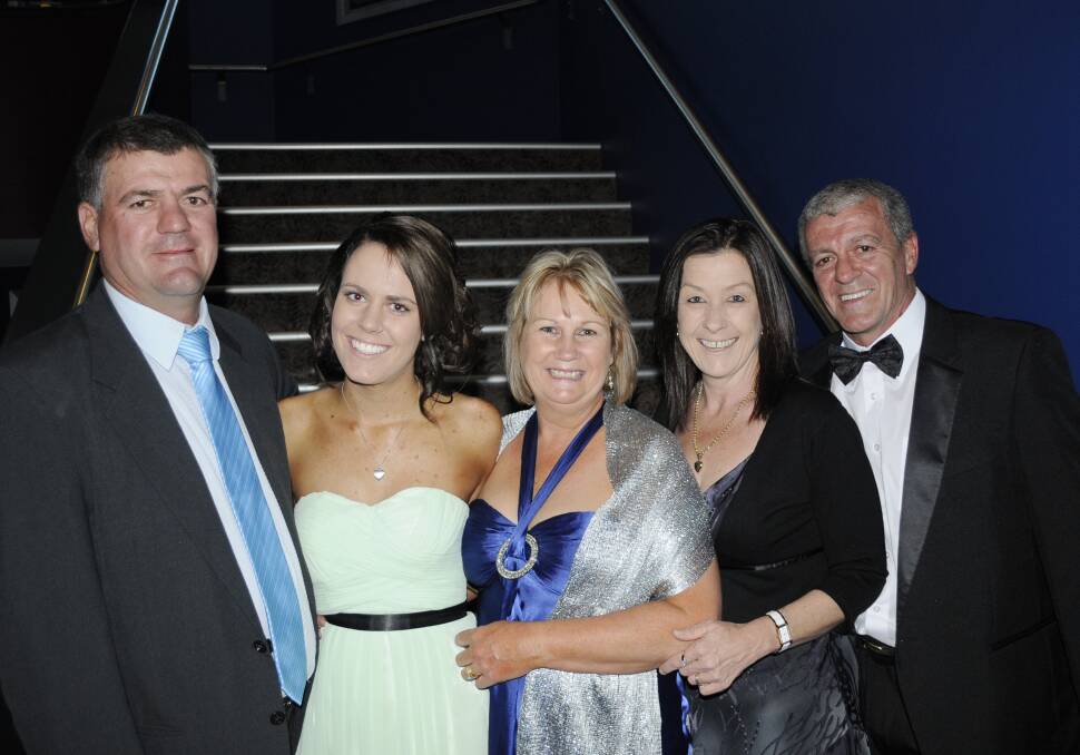 SCOTS SCHOOL BLUE BLACK AND GOLD BALL: Gary, Kristen, Janelle, Robyn and Ken McAndrew.