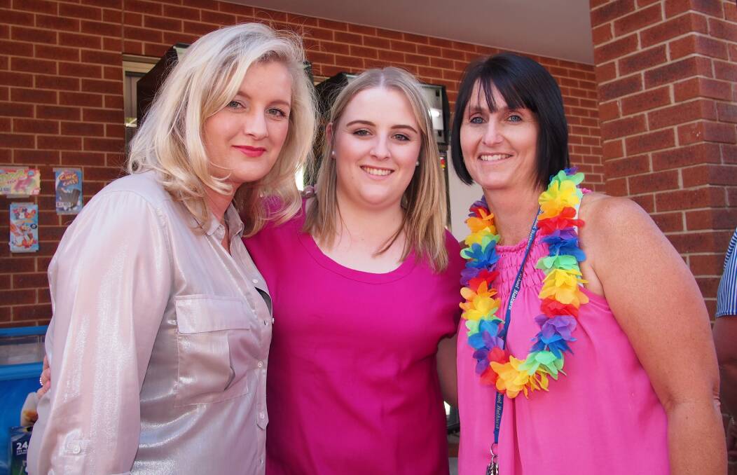 CATHEDRAL SCHOOL FETE: Sallyanne Walker, Jassica Condon and Michelle Stansell.