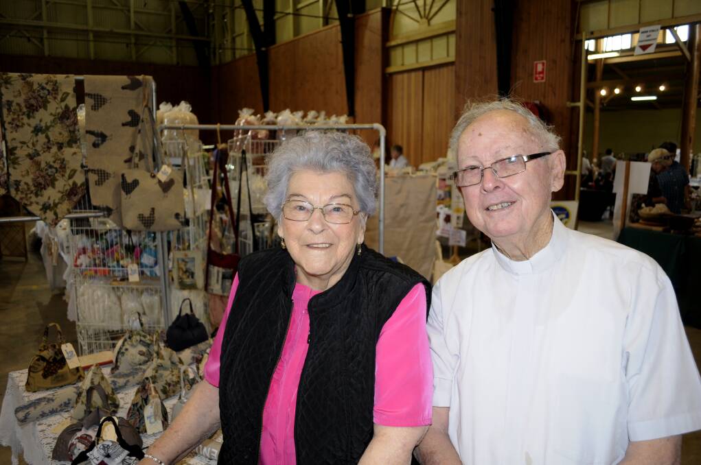 CRAFT ON SHOW: Dorothy and Father Hugh Booker.