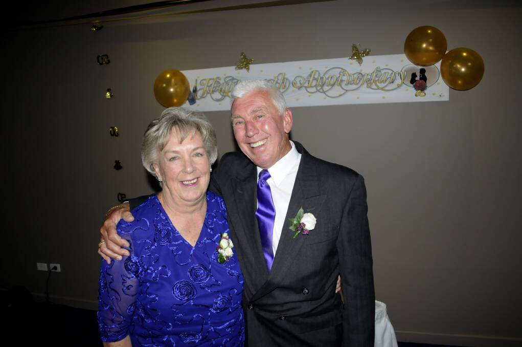 BILL AND BRENDA DENMEAD'S 50TH WEDDING ANNIVERSARY: Brenda and Bill Denmead.