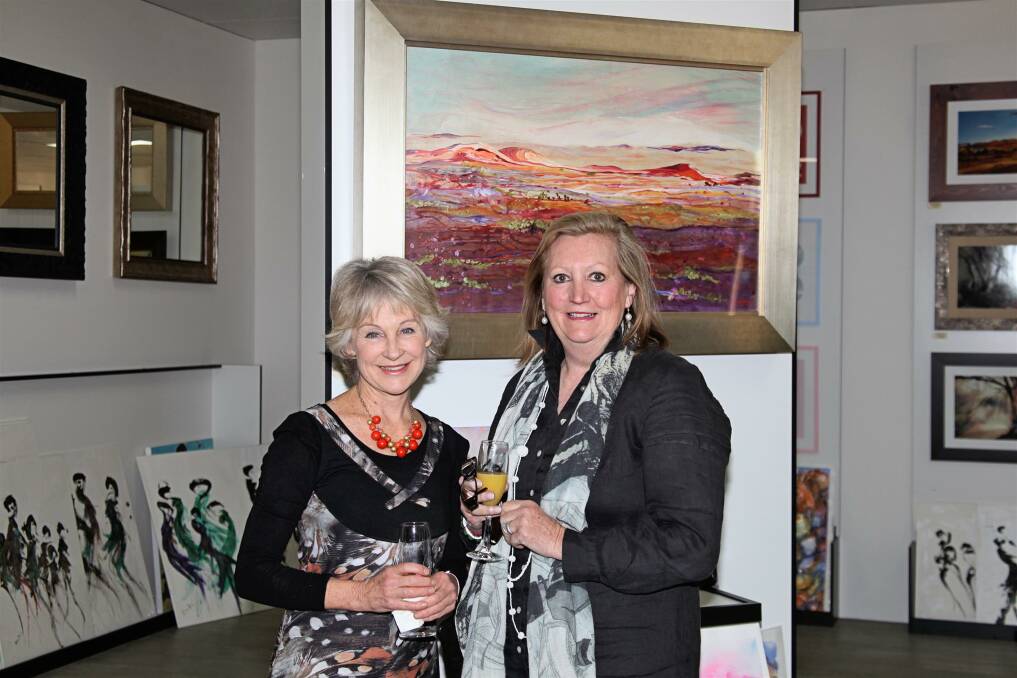 FRAME EFFECT GRAND OPENING: Cheryl Chapple with Lyn Lampe.