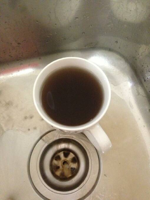 DIRTY WATER: No, that's not a cup of tea in Dees Close
