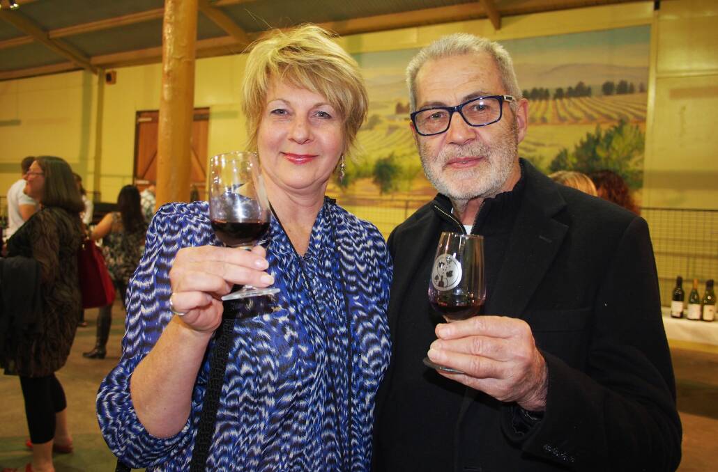 Christine Le Fevre and Roger Koester at the National Cool Climate Wine Show public tasting.