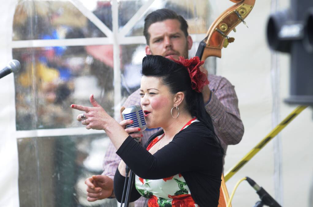 BATHURST'S BIGGEST EXPO: Fanny Mae and the Haystack Hoons entertained the crowd.