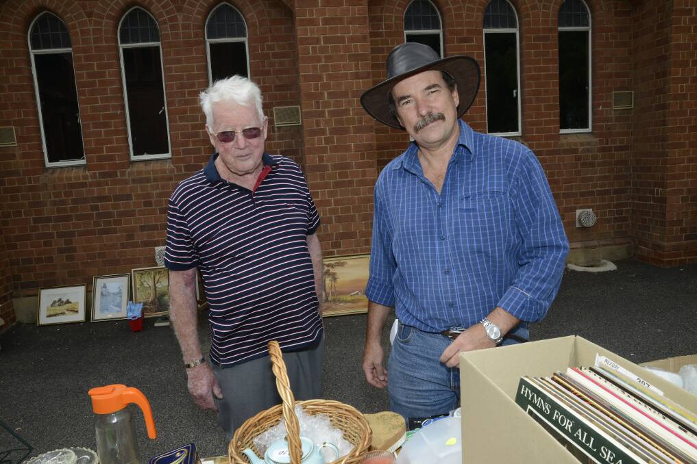 ALL SAINTS' CATHEDRAL SPRING FAIR: Alvin Hancock and Greg Cozens.
