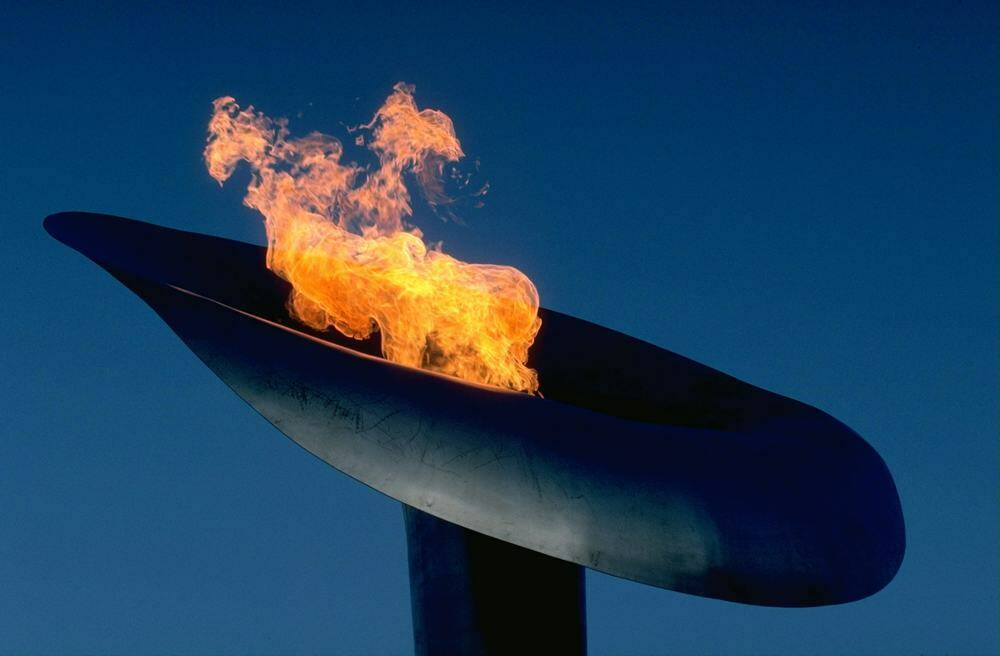 The Olympic flame during the 1992 Winter Olympic Games in Albertville, France. Photo: Getty Images