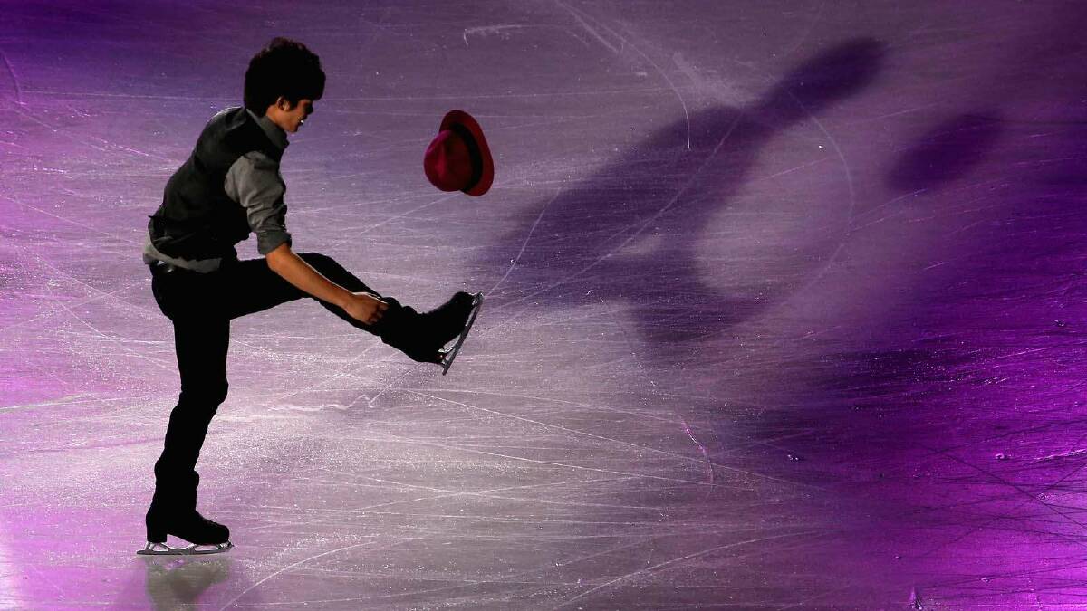 Bronze medalist Takahiko Kozuka of Japan performs during Lexus Cup of China ISU Grand Prix of Figure Skating 2013 at Beijing Capital Gymnasium. Picture: Getty Images