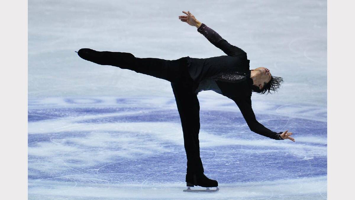 Daisuke Takahashi of Japan competes in the men's short program during day one of ISU Grand Prix of Figure Skating 2013/2014 NHK Trophy at Yoyogi National Gymnasium. Picture: Getty Images