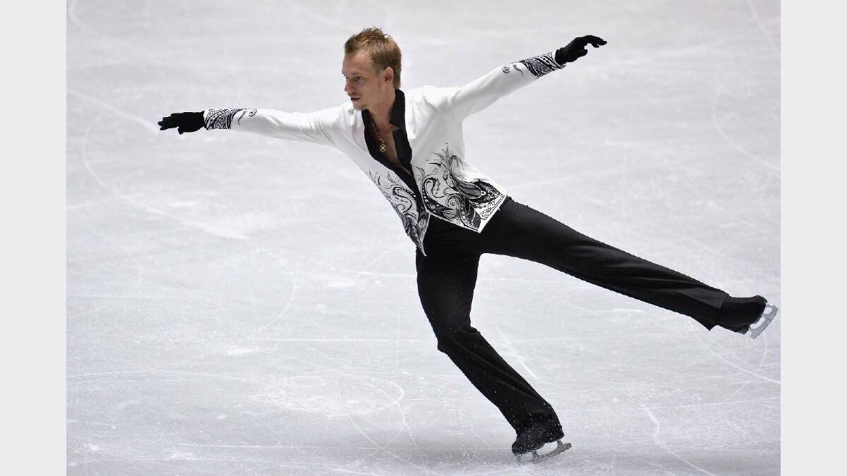 Sergei Voronov of Russia competes in the men's short program during day one of ISU Grand Prix of Figure Skating 2013/2014 NHK Trophy. Picture: Getty Images
