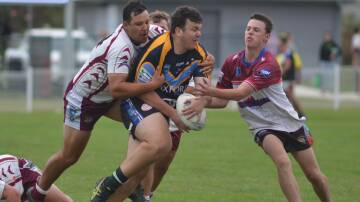Action from the Woodbridge 10s at Blayney. Picture by Dominic Unwin