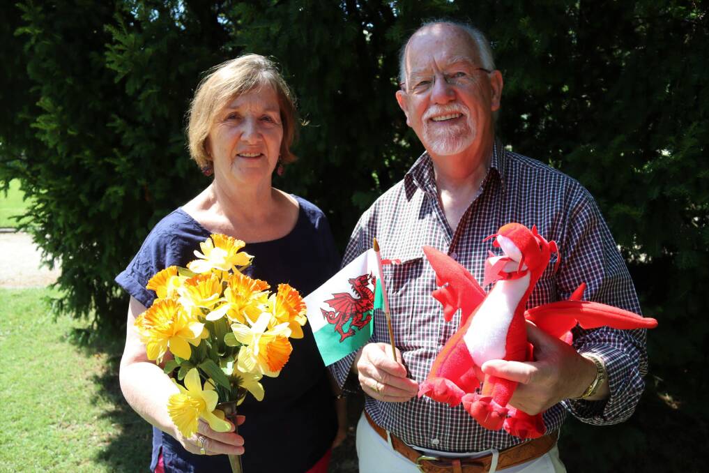 Avril and Viv Llewellyn excited to host their second St David's Day celebration since moving to Bathurst. Picture by Amy Rees