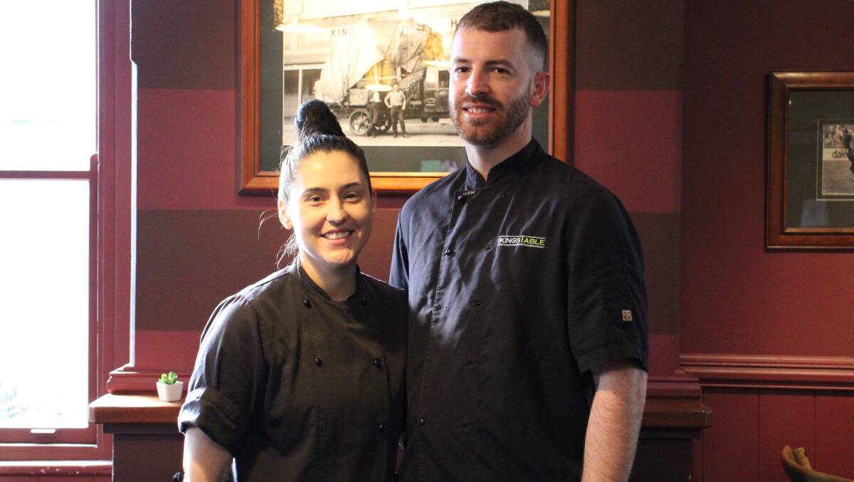 NEW BEGINNINGS: Kings Hotel head chefs Kirstyn and Stuart Peel say they cherish the friendships they have made. Photo: AMY REES