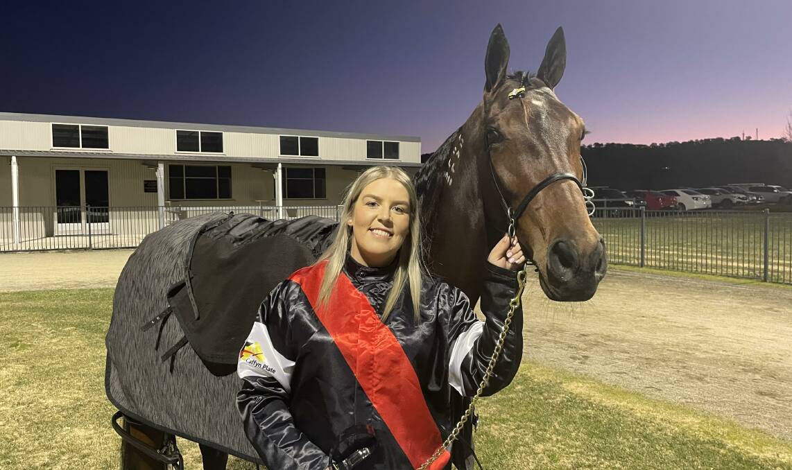 Harness racing participant Mckayler Barnes is looking to defend her J C Caffyn Plate Indigenous Drivers Series title for the third consecutive year. Picture by Amy Rees