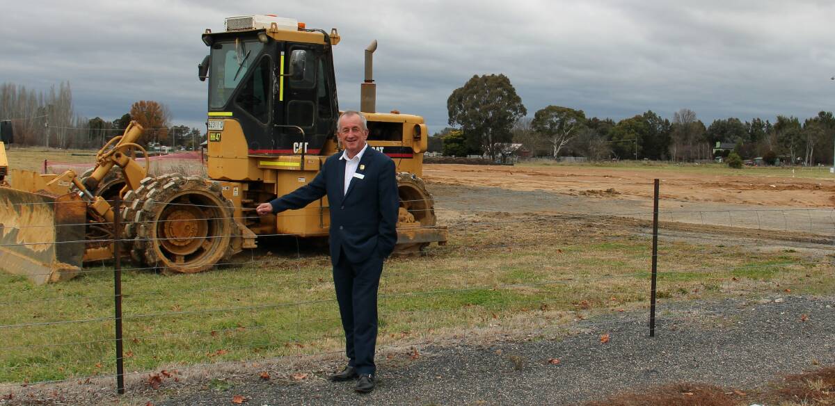 UPGRADES: Mayor Bobby Bourke is looking forward to the completion of the Hereford street sporting precinct upgrades. Photo: AMY REES