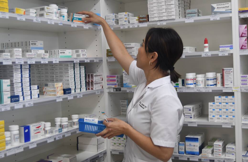 Westpoint Pharmacy owner and pharmacist Tu Anh Vo very concerned about the future of pharmacies after the intorduction of 60-day dispensing. Picture by Amy Rees