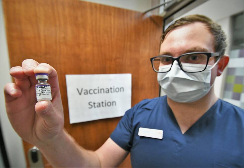 VAX UPDATE: Ochre Medical Centre registered nurse Stephen McAway reminds locals they're still testing and vaccinating. Photo: CHRIS SEABROOK.