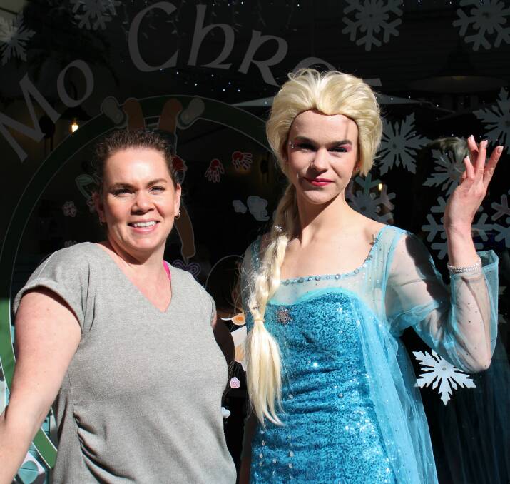 STAR APPEARANCE: Mo Chroi Play Café owner Caitriona Cohen and Princess Elsa. Photo: AMY REES