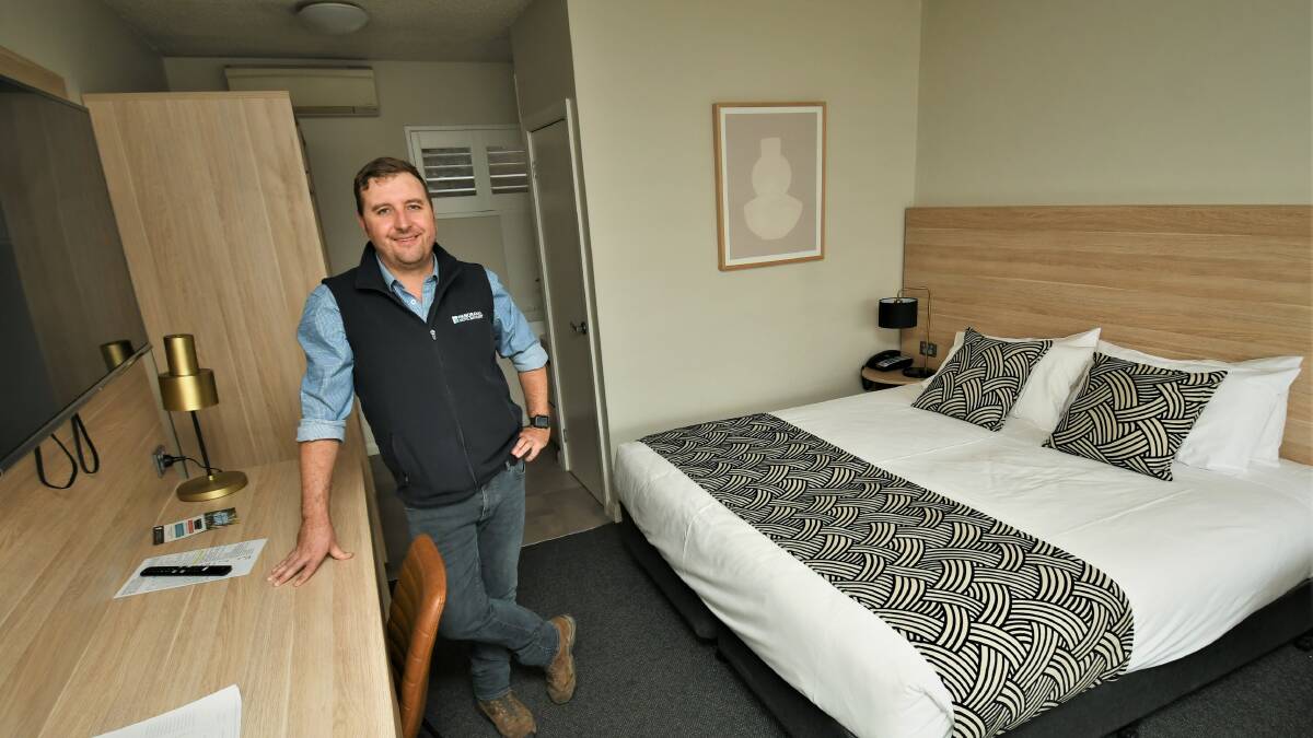 HOLIDAY MODE: Panorama Motel general manager Tim Fagan happy to join the Stay NSW initiative. Photo: CHRIS SEABROOK.