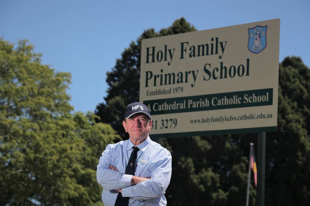 SCHOOL RETURNS: Bathurst's schools have returned to full capacity and Holy Family Primary School principal Kevin Arrow said it's great to see the students back. Photo: PHIL BLATCH.
