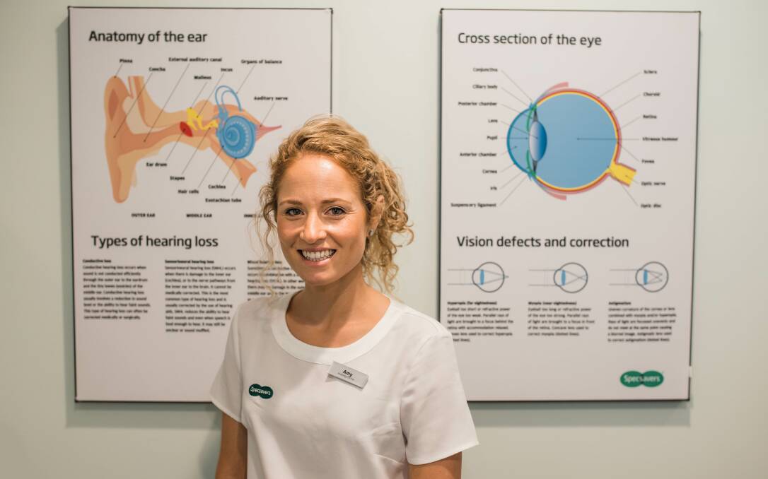 LISTEN UP: Audiology Partner at Specsavers Bathurst and Orange Amy Thompson urging locals to get their hearing assessed. Photo: SUPPLIED.