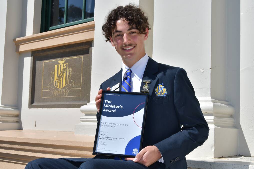 Harvey Lew was honoured to receive such a high accolade when he won a NSW Minister's Award for Excellence on Monday, September 4, 2023. Picture by Amy Rees 