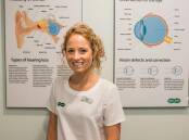 Bathurst Specsavers Audiology Professional Amy Thompson encourages tradies to prioritise their ear and eye health. Picture: Supplied