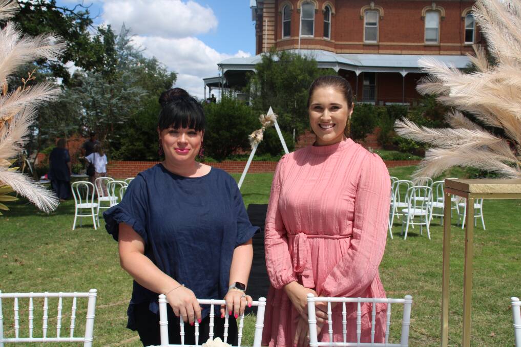 OPEN DAY: Operations manager Rebecca Mathie and marketing manager Isabelle Frame at the Logan Brae open day. Photo: AMY REES.