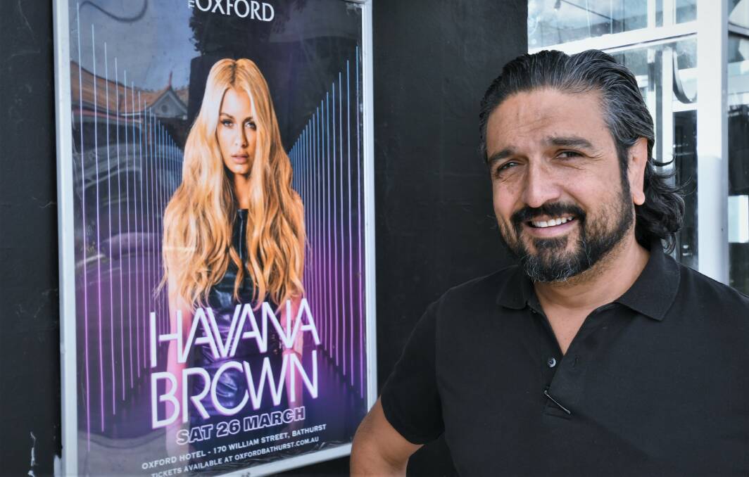 PERFORMING LIVE: The Oxford Bathurst general manager Ash Lyons looking forward to Havana Brown performance. Photo: CHRIS SEABROOK.