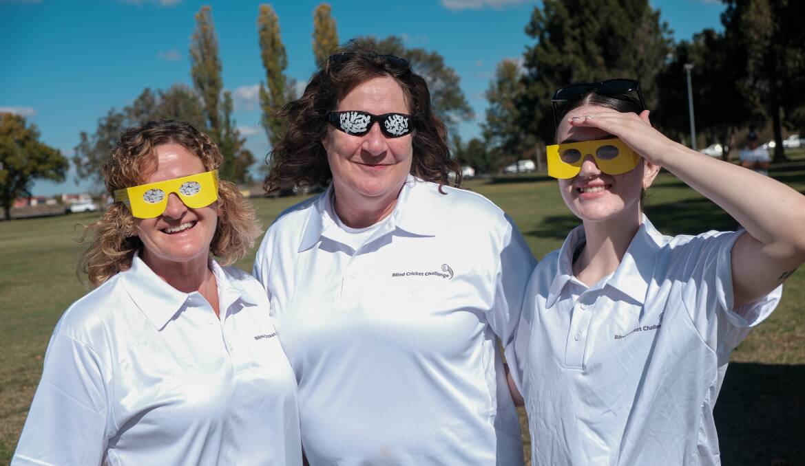 Action at the Bathurst Blind Cricket Community Challenge on April 23, 2024.