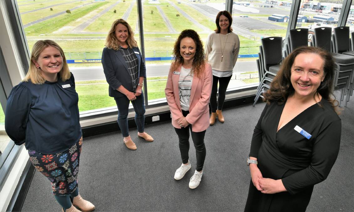 EDUCATION: Camille Tavaris, Karen Smith, Angela Johnson, Alison Curtin and Rose-Marie van Raad are excited about the curriculum revamp. Photo: CHRIS SEABROOK