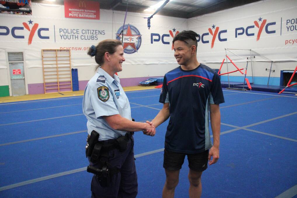 ACKNOWLEDGED: PCYC Bathurst's Joseph Hickey and Senior Constable Rikki Bowden acknowledged for the dedication to the community.
