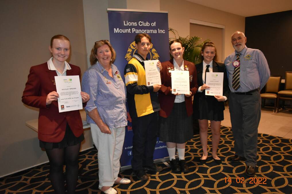 YOUTH AWARDS: Locals Josef Hines and Stella Hall win Lions Club Youth of the Year award. Photo: SUPPLIED.