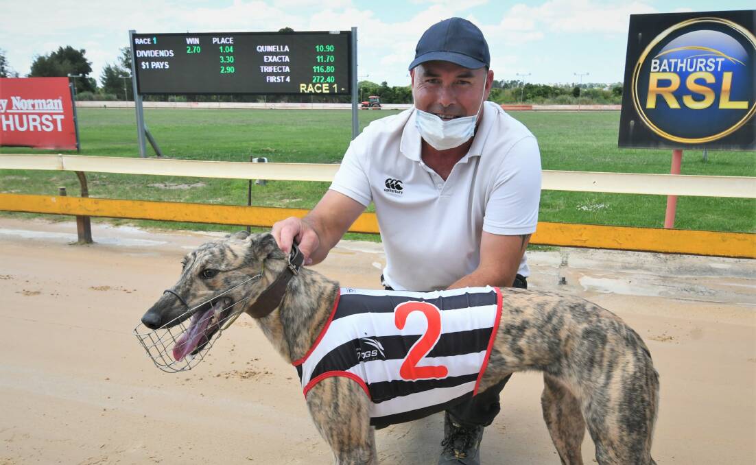 GREAT START: Trainer Darren Wort took out the first Bathurst race of the year with I'm Big Deal. Photo: CHRIS SEABROOK.
