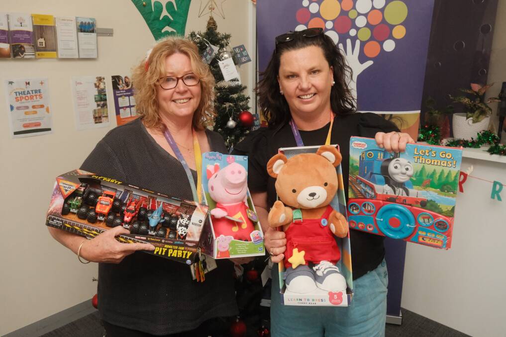 Veritas House Bathurst's Kate Miller and Jody Pearce on October 30, 2023, hoping for another successful Christmas wishing tree initiative. Picture by James Arrow