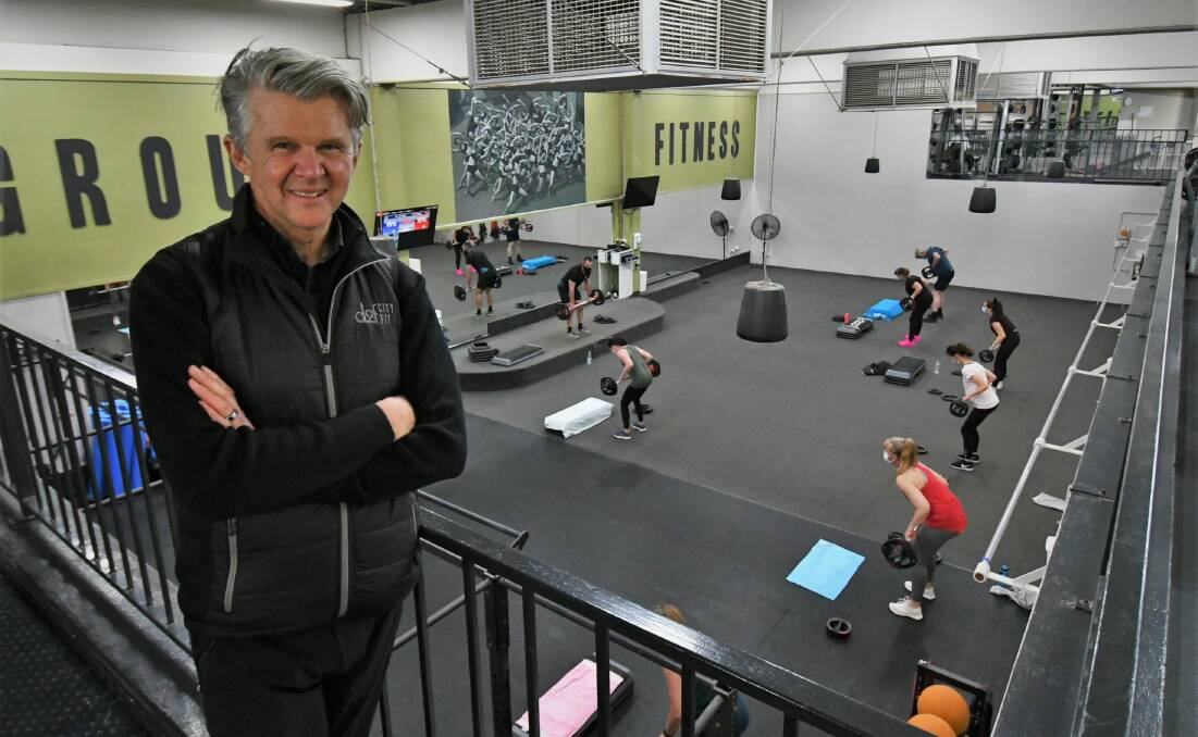 BACK TO WORK-ING OUT: Cityfit Bathurst and D2F owner Mark Simons glad to be back open. Photo: CHRIS SEABROOK.
