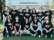 Members of the Veritas House Bathurst team at the Youth Homelessness Matters Day on April 17, 2024, at Peace Park. Picture by James Arrow