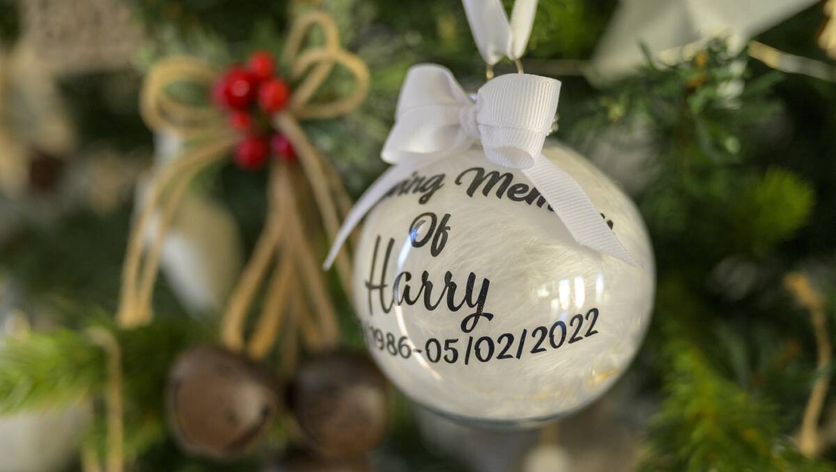 A bauble on the Casey family Christmas tree. Picture by Keegan Carroll