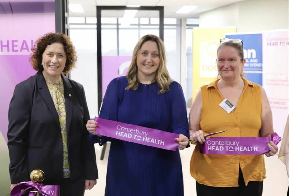 Assistant Minister for Mental Health and Suicide Prevention Emma McBride at the opening of a Head to Health centre in Canterbury in March. Picture via Facebook/Emma McBride MP