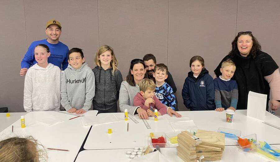 A group of attendees at the 2022 lantern making workshop. Picture supplied