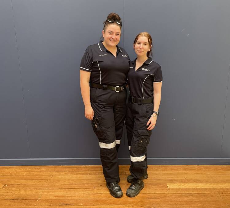 Third-year paramedicine students at Bathurst CSU, Emma Duff and Erin Isaacs have returned from the opportunity of a lifetime. Picture by Alise McIntosh