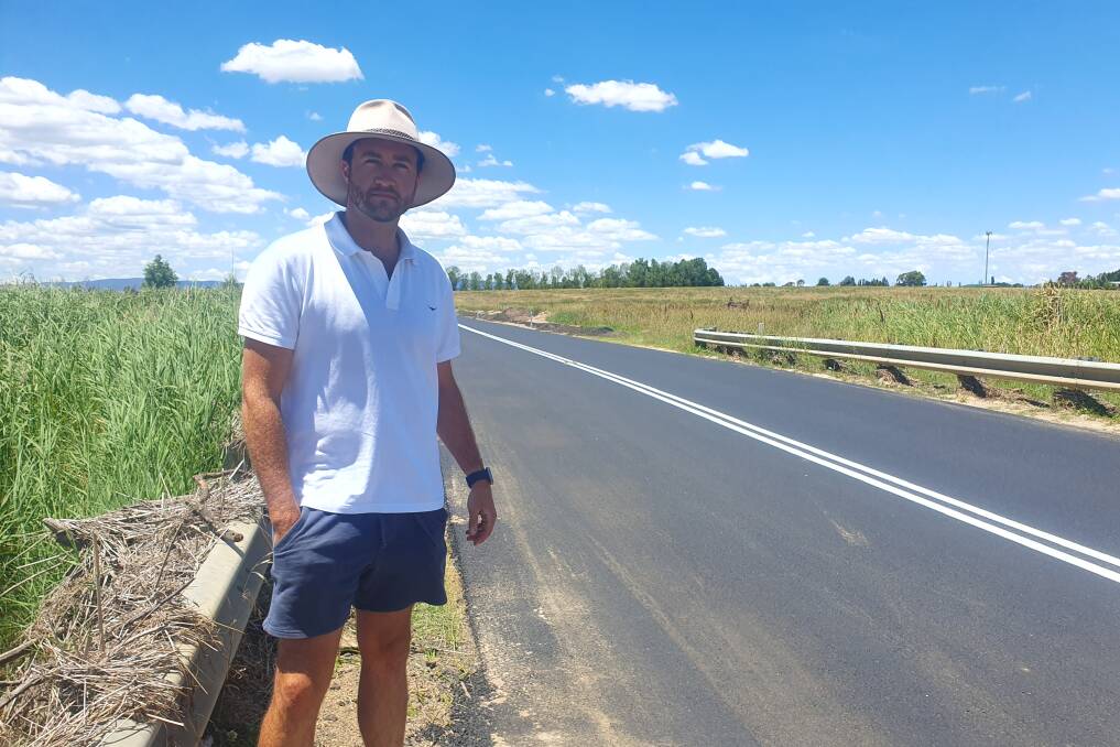 Councillor Benjamin Fry is pleased with the progress of the work along Eleven Mile Drive. Picture by Alise McIntosh