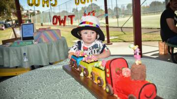 Teddy Forbutt celebrated his second birthday at the Bathurst Miniature Railway. Picture by James Arrow