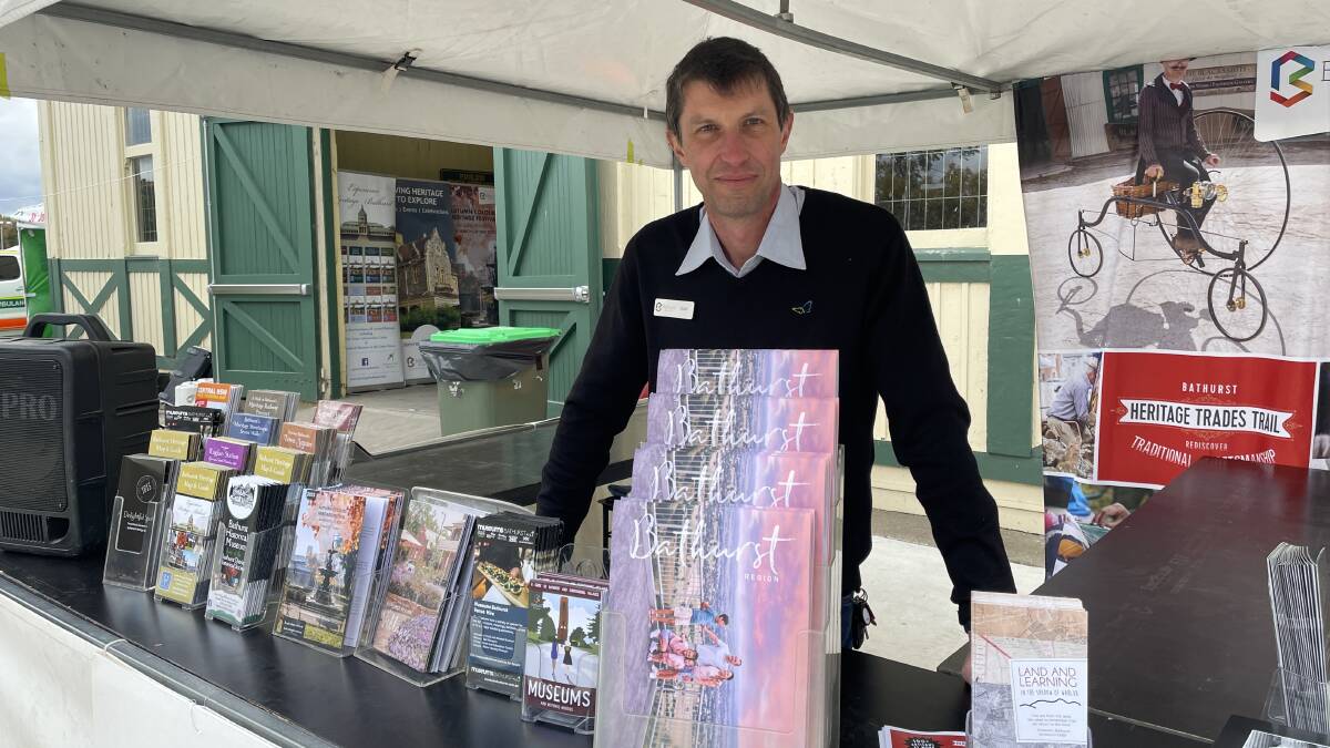 Manager of tourism at Bathurst Regional Council, Dan Cove was present at the Bathurst Heritage Trades Trail to assist with any and all questions regarding the heritage weekend. Picture by Alise McIntosh